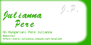 julianna pere business card